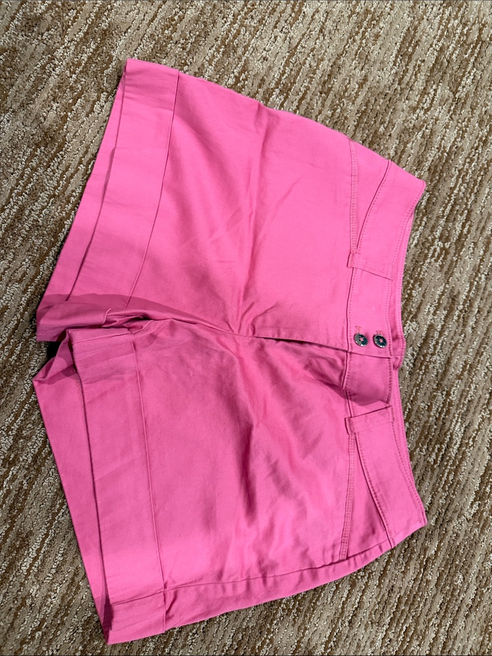 Women's Pink Stretch Cotton Shorts